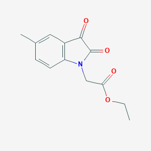 molecular formula C13H13NO4 B352991 ethyl (5-methyl-2,3-dioxo-2,3-dihydro-1H-indol-1-yl)acetate CAS No. 620931-24-0