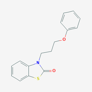 molecular formula C16H15NO2S B353001 3-(3-phenoxypropyl)benzo[d]thiazol-2(3H)-one CAS No. 104029-52-9