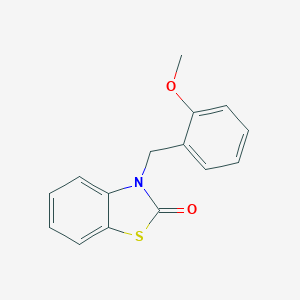 molecular formula C15H13NO2S B353003 3-(2-methoxybenzyl)benzo[d]thiazol-2(3H)-one CAS No. 797780-55-3