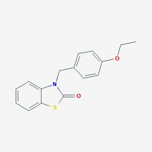 molecular formula C16H15NO2S B353007 3-(4-Ethoxy-benzyl)-3H-benzothiazol-2-one CAS No. 842957-17-9