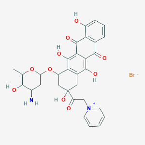 molecular formula C31H31BrN2O10 B035301 14-Carminomycyl-N-pyridinium bromide CAS No. 108936-91-0