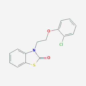 molecular formula C15H12ClNO2S B353011 3-(2-(2-chlorophenoxy)ethyl)benzo[d]thiazol-2(3H)-one CAS No. 842956-83-6