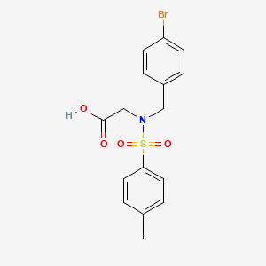 molecular formula C16H16BrNO4S B3530116 N-(4-Bromobenzyl)-N-tosylglycine 