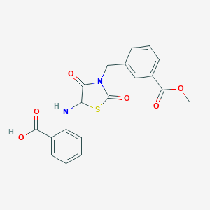 2-({3-[3-(Methoxycarbonyl)benzyl]-2,4-dioxo-1,3-thiazolidin-5-yl}amino)benzoic acid