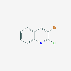 molecular formula C9H5BrClN B035304 3-Bromo-2-chloroquinoline CAS No. 101870-60-4