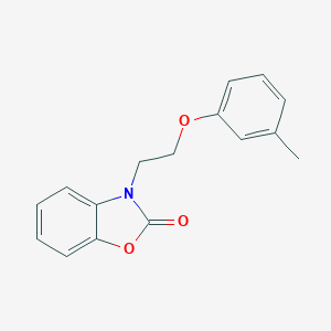 molecular formula C16H15NO3 B353040 3-[2-(3-methylphenoxy)ethyl]-1,3-benzoxazol-2(3H)-one CAS No. 868213-20-1