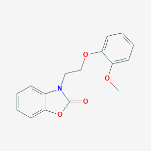molecular formula C16H15NO4 B353046 3-(2-(2-methoxyphenoxy)ethyl)benzo[d]oxazol-2(3H)-one CAS No. 838852-00-9