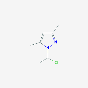 molecular formula C7H11ClN2 B035305 1-(1-Chloroethyl)-3,5-dimethyl-1H-pyrazole CAS No. 102864-89-1