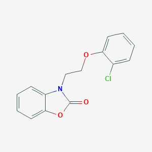 molecular formula C15H12ClNO3 B353053 3-[2-(2-Chlorophenoxy)ethyl]-1,3-benzoxazol-2-one CAS No. 736190-00-4