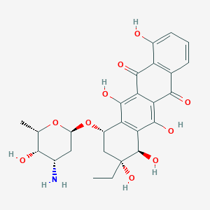 molecular formula C26H29NO10 B035306 Oxaunomycin CAS No. 105615-58-5
