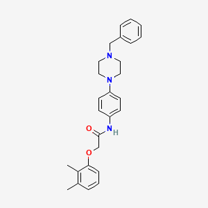 molecular formula C27H31N3O2 B3530691 N-[4-(4-benzylpiperazin-1-yl)phenyl]-2-(2,3-dimethylphenoxy)acetamide 