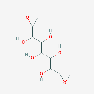 molecular formula C9H16O7 B035308 1,5-Dioxiranyl-1,2,3,4,5-pentanepentanol CAS No. 108354-43-4