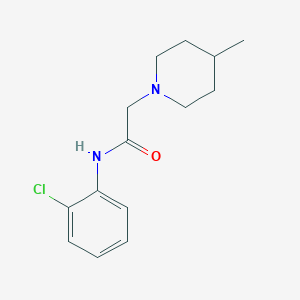 molecular formula C14H19ClN2O B3530861 N-(2-chlorophenyl)-2-(4-methylpiperidin-1-yl)acetamide 