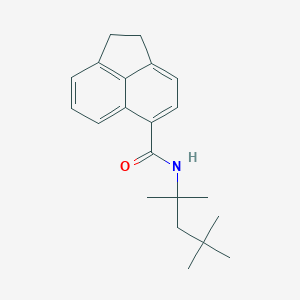 molecular formula C21H27NO B3530950 N-(2,4,4-trimethylpentan-2-yl)-1,2-dihydroacenaphthylene-5-carboxamide 