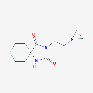 molecular formula C12H19N3O2 B035313 Spirohydantoin aziridine CAS No. 102234-07-1