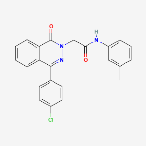 molecular formula C23H18ClN3O2 B3531331 2-[4-(4-CHLOROPHENYL)-1-OXO-1,2-DIHYDROPHTHALAZIN-2-YL]-N-(3-METHYLPHENYL)ACETAMIDE 