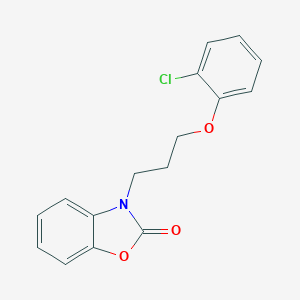 molecular formula C16H14ClNO3 B353134 3-[3-(2-chlorophenoxy)propyl]-1,3-benzoxazol-2(3H)-one CAS No. 853752-03-1