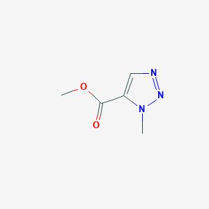 molecular formula C5H7N3O2 B035321 Methyl 1-methyl-1,2,3-triazole-5-carboxylate CAS No. 105020-38-0