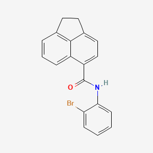 molecular formula C19H14BrNO B3532218 N-(2-bromophenyl)-1,2-dihydroacenaphthylene-5-carboxamide 