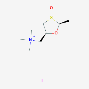 molecular formula C8H18INO2S B035324 2-Methyl-5-(dimethylamino)methyl-1,3-oxathiolane-3-oxide CAS No. 109280-12-8
