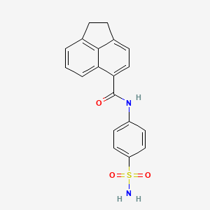 molecular formula C19H16N2O3S B3532486 N-[4-(aminosulfonyl)phenyl]-1,2-dihydro-5-acenaphthylenecarboxamide 