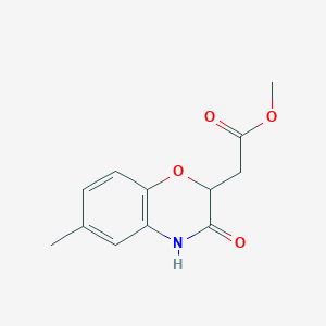Methyl (6-methyl-3-oxo-3,4-dihydro-2H-1,4-benzoxazin-2-yl)acetate
