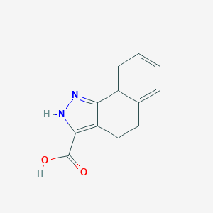 molecular formula C12H10N2O2 B353394 4,5-dihydro-1H-benzo[g]indazole-3-carboxylic acid CAS No. 856257-31-3