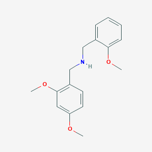 molecular formula C17H21NO3 B353395 1-(2,4-dimethoxyphenyl)-N-(2-methoxybenzyl)methanamine CAS No. 418785-01-0