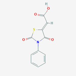 (Z)-2-(2,4-dioxo-3-phenylthiazolidin-5-ylidene)acetic acid