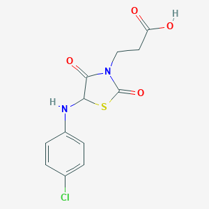3-[5-(4-Chloro-phenylamino)-2,4-dioxo-thiazolidin-3-yl]-propionic acid