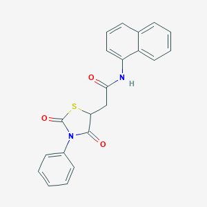 2-(2,4-Dioxo-3-phenyl-thiazolidin-5-yl)-N-naphthalen-1-yl-acetamide