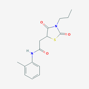 2-(2,4-Dioxo-3-propyl-thiazolidin-5-yl)-N-o-tolyl-acetamide
