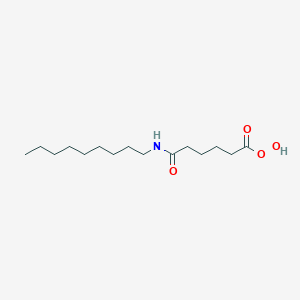 molecular formula C15H29NO4 B035344 Hexaneperoxoic acid, 6-(nonylamino)-6-oxo- CAS No. 104788-63-8