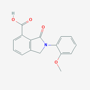molecular formula C16H13NO4 B353449 2-(2-Methoxyphenyl)-3-oxoisoindoline-4-carboxylic acid CAS No. 728024-37-1