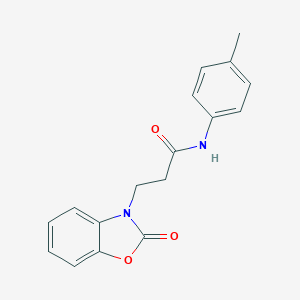N-(4-methylphenyl)-3-(2-oxo-1,3-benzoxazol-3(2H)-yl)propanamide