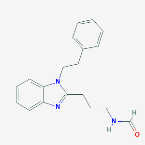 molecular formula C19H21N3O B353473 3-[1-(2-phenylethyl)-1H-benzimidazol-2-yl]propylformamide CAS No. 872433-19-7