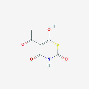 molecular formula C6H5NO4S B353498 5-acetyl-4-hydroxy-2H-1,3-thiazine-2,6(3H)-dione CAS No. 91114-97-5