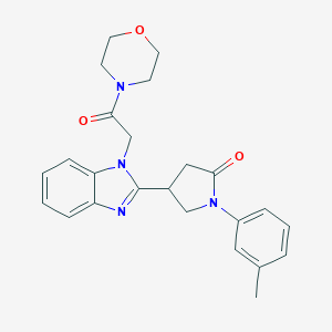 4-(1-(2-morpholino-2-oxoethyl)-1H-benzo[d]imidazol-2-yl)-1-(m-tolyl)pyrrolidin-2-one