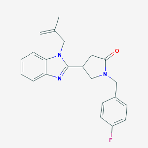 1-(4-fluorobenzyl)-4-(1-(2-methylallyl)-1H-benzo[d]imidazol-2-yl)pyrrolidin-2-one