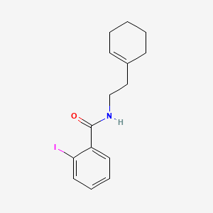 molecular formula C15H18INO B3535564 N-[2-(1-cyclohexen-1-yl)ethyl]-2-iodobenzamide 
