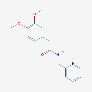 molecular formula C16H18N2O3 B353561 2-(3,4-dimethoxyphenyl)-N-(2-pyridinylmethyl)acetamide CAS No. 346698-92-8