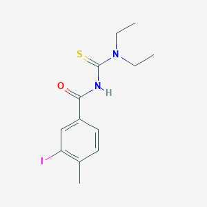 molecular formula C13H17IN2OS B3535751 N-(diethylcarbamothioyl)-3-iodo-4-methylbenzamide 