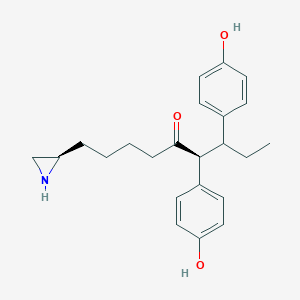 B035359 1-(N-Aziridinyl)-6,7-bis(4-hydroxyphenyl)-5-nonanone CAS No. 110576-20-0