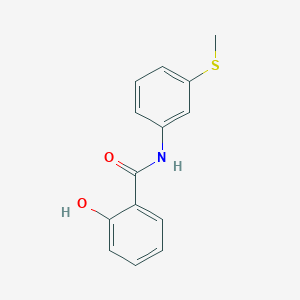 molecular formula C14H13NO2S B353593 2-Hydroxy-N-(3-(methylthio)phenyl)benzamide CAS No. 341018-57-3