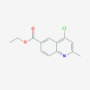 molecular formula C13H12ClNO2 B035361 Ethyl 4-chloro-2-methylquinoline-6-carboxylate CAS No. 100375-87-9