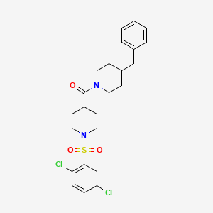 molecular formula C24H28Cl2N2O3S B3537346 (4-Benzylpiperidin-1-yl){1-[(2,5-dichlorophenyl)sulfonyl]piperidin-4-yl}methanone 