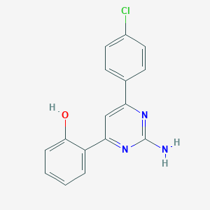 Phenol, 2-[2-amino-6-(4-chlorophenyl)-4-pyrimidinyl]-
