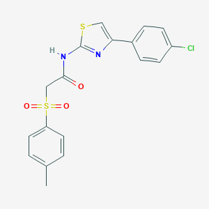 N-[4-(4-chlorophenyl)-1,3-thiazol-2-yl]-2-[(4-methylphenyl)sulfonyl]acetamide