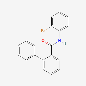 molecular formula C19H14BrNO B3538537 N-2-Bromophenyl biphenyl-2-carboxamide 