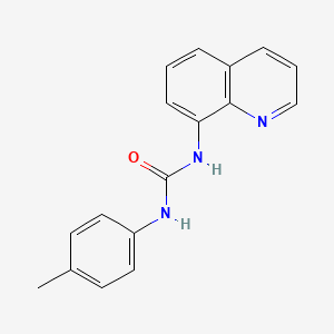molecular formula C17H15N3O B3539386 N-(4-methylphenyl)-N'-8-quinolinylurea 